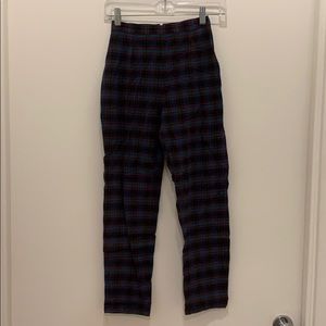 Betsey Johnson, high waist, plaid pants